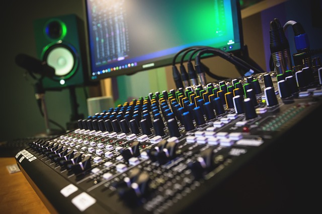 Equipamentos de estúdio de rádio